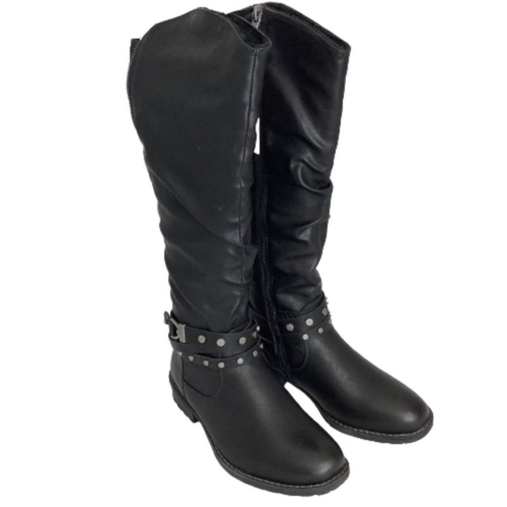 NEW ReLife Debra Knee High Boot in Black - Picture 1 of 11